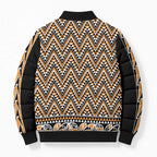 New Zealand Maori Niho Taniwha Bomber Puffer Jacket Karaka Mangopare and Puhoro Pattern - Aussie Hoodie