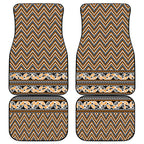 New Zealand Maori Niho Taniwha Car Mats Karaka Mangopare and Puhoro Pattern