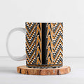 New Zealand Maori Niho Taniwha Ceramic Mug Karaka Mangopare and Puhoro Pattern - Aussie Hoodie