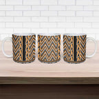 New Zealand Maori Niho Taniwha Ceramic Mug Karaka Mangopare and Puhoro Pattern - Aussie Hoodie