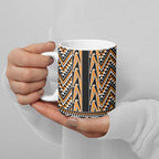 New Zealand Maori Niho Taniwha Ceramic Mug Karaka Mangopare and Puhoro Pattern - Aussie Hoodie