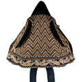 New Zealand Maori Niho Taniwha Cloak Karaka Mangopare and Puhoro Pattern - Aussie Hoodie