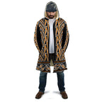 New Zealand Maori Niho Taniwha Cloak Karaka Mangopare and Puhoro Pattern - Aussie Hoodie