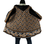 New Zealand Maori Niho Taniwha Cloak Karaka Mangopare and Puhoro Pattern - Aussie Hoodie