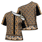 New Zealand Maori Niho Taniwha Cross Shoulder Shirt Karaka Mangopare and Puhoro Pattern - Aussie Hoodie