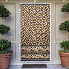 New Zealand Maori Niho Taniwha Door Cover Karaka Mangopare and Puhoro Pattern - Aussie Hoodie
