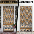 New Zealand Maori Niho Taniwha Door Cover Karaka Mangopare and Puhoro Pattern - Aussie Hoodie