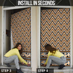 New Zealand Maori Niho Taniwha Door Cover Karaka Mangopare and Puhoro Pattern - Aussie Hoodie