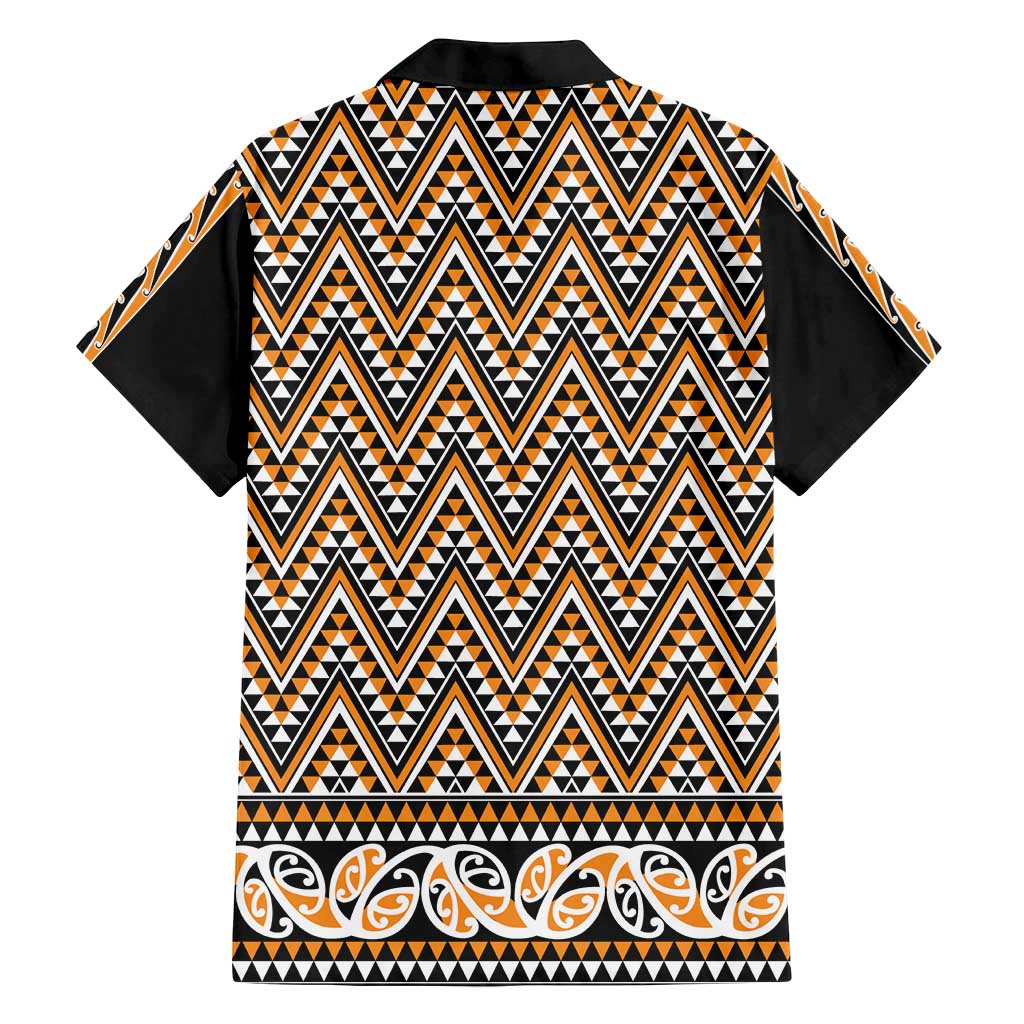 New Zealand Maori Niho Taniwha Family Matching Long Sleeve Bodycon Dress and Hawaiian Shirt Karaka Mangopare and Puhoro Pattern