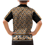 New Zealand Maori Niho Taniwha Family Matching Mermaid Dress and Hawaiian Shirt Karaka Mangopare and Puhoro Pattern