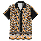 New Zealand Maori Niho Taniwha Family Matching Mermaid Dress and Hawaiian Shirt Karaka Mangopare and Puhoro Pattern