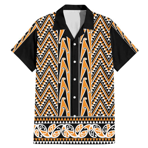 New Zealand Maori Niho Taniwha Family Matching Mermaid Dress and Hawaiian Shirt Karaka Mangopare and Puhoro Pattern