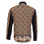 New Zealand Maori Niho Taniwha Family Matching Off The Shoulder Long Sleeve Dress and Hawaiian Shirt Karaka Mangopare and Puhoro Pattern