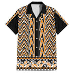 New Zealand Maori Niho Taniwha Family Matching Off Shoulder Maxi Dress and Hawaiian Shirt Karaka Mangopare and Puhoro Pattern