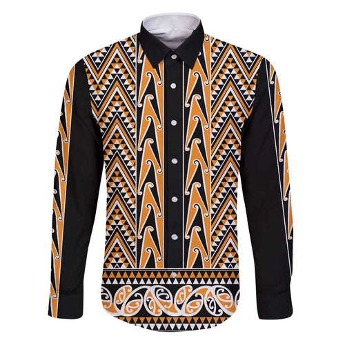 New Zealand Maori Niho Taniwha Family Matching Puletasi and Hawaiian Shirt Karaka Mangopare and Puhoro Pattern