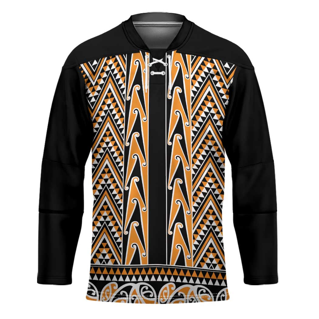 New Zealand Maori Niho Taniwha Hockey Jersey Karaka Mangopare and Puhoro Pattern - Aussie Hoodie