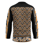 New Zealand Maori Niho Taniwha Hockey Jersey Karaka Mangopare and Puhoro Pattern - Aussie Hoodie