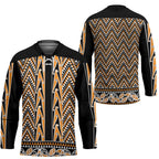 New Zealand Maori Niho Taniwha Hockey Jersey Karaka Mangopare and Puhoro Pattern - Aussie Hoodie