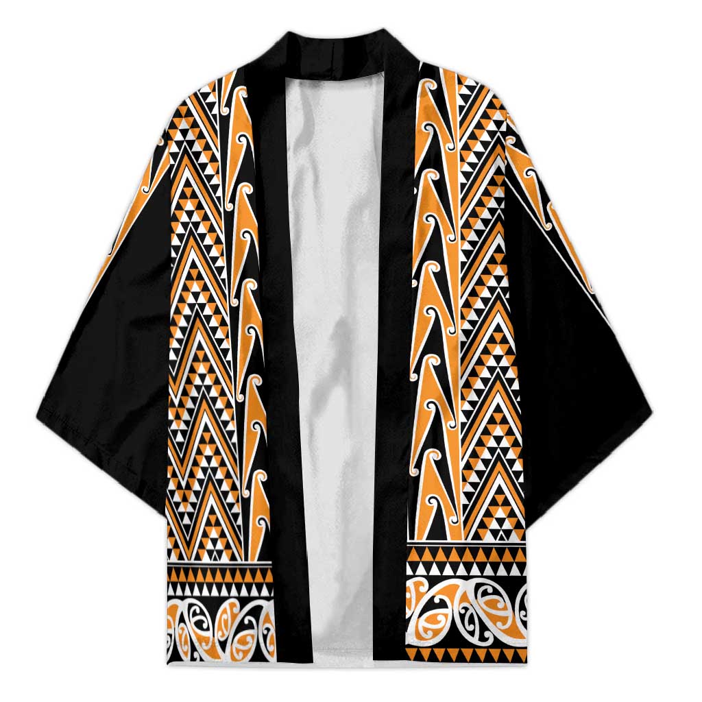 New Zealand Maori Niho Taniwha Kimono Karaka Mangopare and Puhoro Pattern - Aussie Hoodie