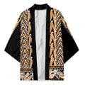 New Zealand Maori Niho Taniwha Kimono Karaka Mangopare and Puhoro Pattern - Aussie Hoodie