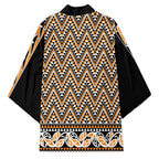 New Zealand Maori Niho Taniwha Kimono Karaka Mangopare and Puhoro Pattern - Aussie Hoodie