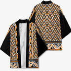 New Zealand Maori Niho Taniwha Kimono Karaka Mangopare and Puhoro Pattern - Aussie Hoodie