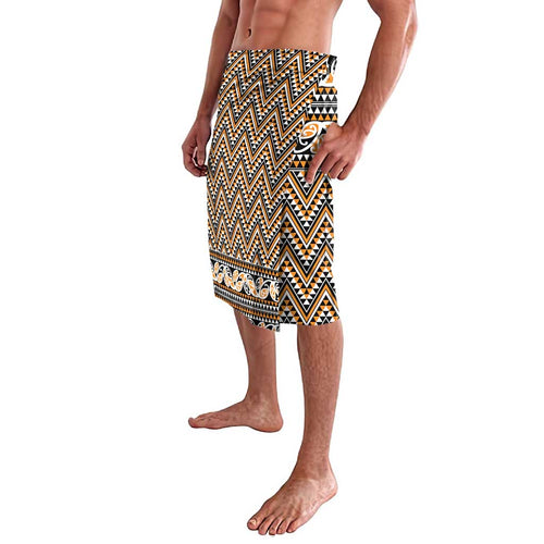 New Zealand Maori Niho Taniwha Lavalava Karaka Mangopare and Puhoro Pattern