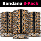 New Zealand Maori Niho Taniwha Neck Gaiter Karaka Mangopare and Puhoro Pattern - Aussie Hoodie