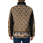 New Zealand Maori Niho Taniwha Padded Jacket Karaka Mangopare and Puhoro Pattern - Aussie Hoodie