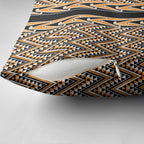 New Zealand Maori Niho Taniwha Pillow Cover Karaka Mangopare and Puhoro Pattern - Aussie Hoodie