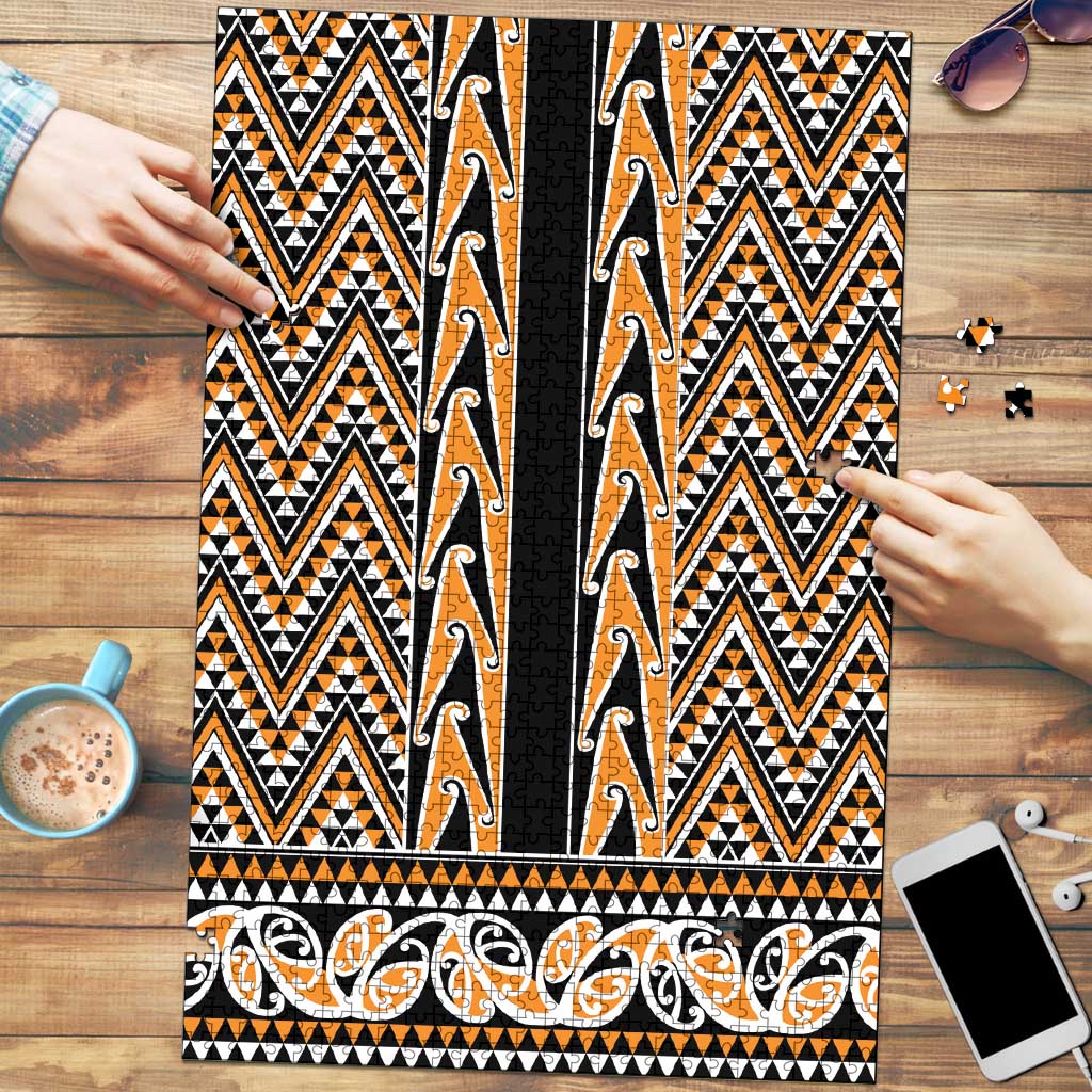 New Zealand Maori Niho Taniwha Puzzle Karaka Mangopare and Puhoro Pattern - Aussie Hoodie