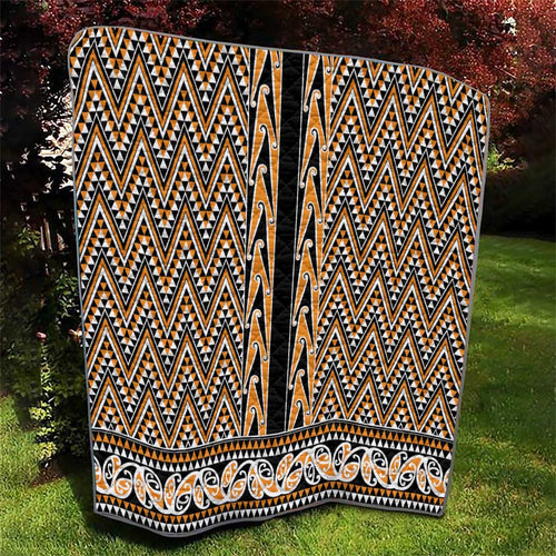 New Zealand Maori Niho Taniwha Quilt Karaka Mangopare and Puhoro Pattern