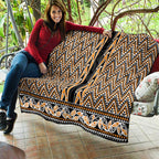 New Zealand Maori Niho Taniwha Quilt Karaka Mangopare and Puhoro Pattern
