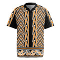 New Zealand Maori Niho Taniwha Rugby Jersey Karaka Mangopare and Puhoro Pattern
