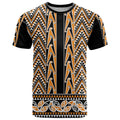 New Zealand Maori Niho Taniwha T Shirt Karaka Mangopare and Puhoro Pattern
