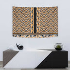 New Zealand Maori Niho Taniwha Tapestry Karaka Mangopare and Puhoro Pattern