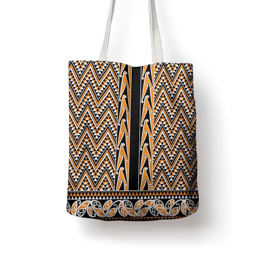 New Zealand Maori Niho Taniwha Tote Bag Karaka Mangopare and Puhoro Pattern - Aussie Hoodie