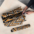 New Zealand Maori Niho Taniwha Umbrella Karaka Mangopare and Puhoro Pattern - Aussie Hoodie
