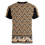 New Zealand Maori Niho Taniwha Women V-Neck T-Shirt Karaka Mangopare and Puhoro Pattern