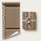 New Zealand Maori Niho Taniwha Wrapping Paper Karaka Mangopare and Puhoro Pattern - Aussie Hoodie