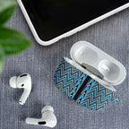 New Zealand Maori Niho Taniwha AirPods Case Kikorangi Mangopare and Puhoro Pattern - Aussie Hoodie
