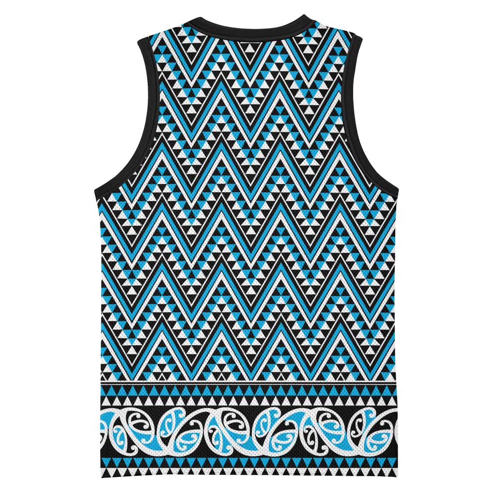 New Zealand Maori Niho Taniwha Basketball Jersey Kikorangi Mangopare and Puhoro Pattern - Aussie Hoodie