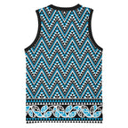 New Zealand Maori Niho Taniwha Basketball Jersey Kikorangi Mangopare and Puhoro Pattern - Aussie Hoodie