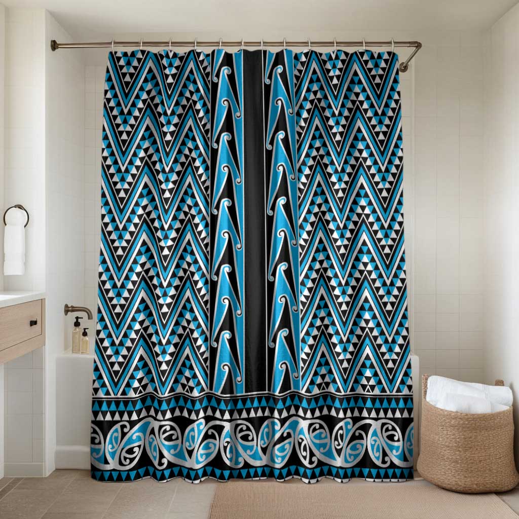 New Zealand Maori Niho Taniwha Bathroom Set Kikorangi Mangopare and Puhoro Pattern - Aussie Hoodie