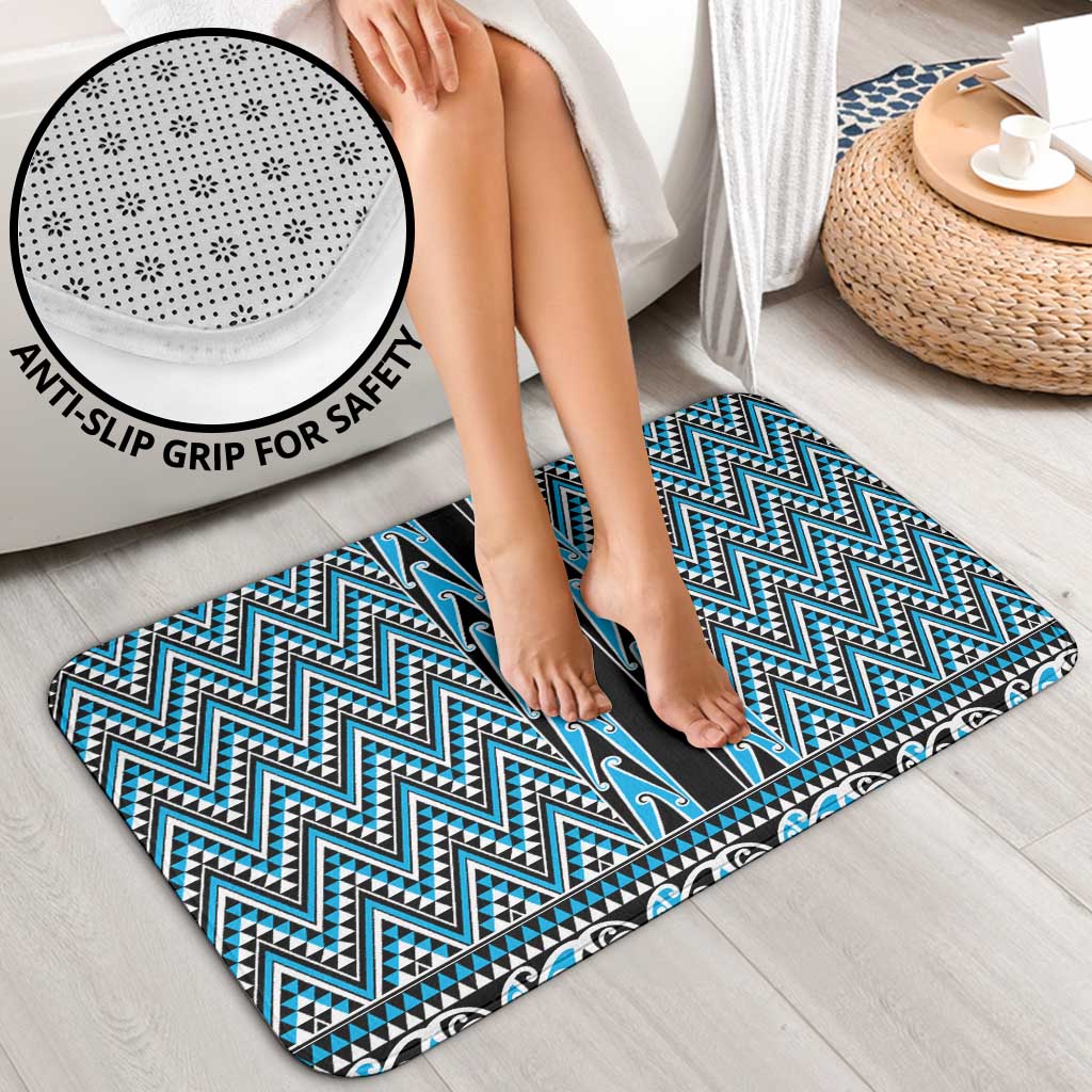 New Zealand Maori Niho Taniwha Bathroom Set Kikorangi Mangopare and Puhoro Pattern - Aussie Hoodie