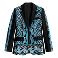 New Zealand Maori Niho Taniwha Blazer Kikorangi Mangopare and Puhoro Pattern - Aussie Hoodie