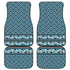 New Zealand Maori Niho Taniwha Car Mats Kikorangi Mangopare and Puhoro Pattern