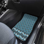 New Zealand Maori Niho Taniwha Car Mats Kikorangi Mangopare and Puhoro Pattern
