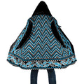 New Zealand Maori Niho Taniwha Cloak Kikorangi Mangopare and Puhoro Pattern - Aussie Hoodie