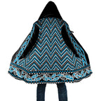 New Zealand Maori Niho Taniwha Cloak Kikorangi Mangopare and Puhoro Pattern - Aussie Hoodie